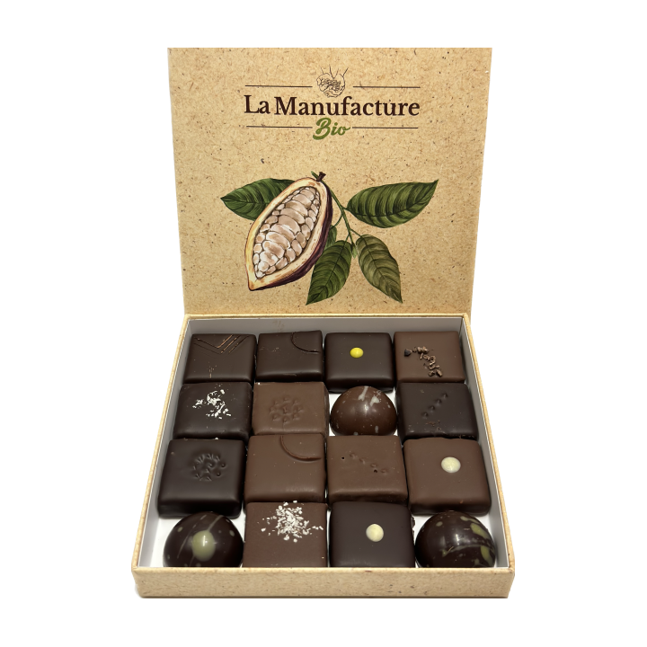 Coffret 16 bonbons | La Manufacture Bio
